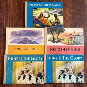 Christian Faith & Life Program Children’s Books Vintage Religious God Moses Saul